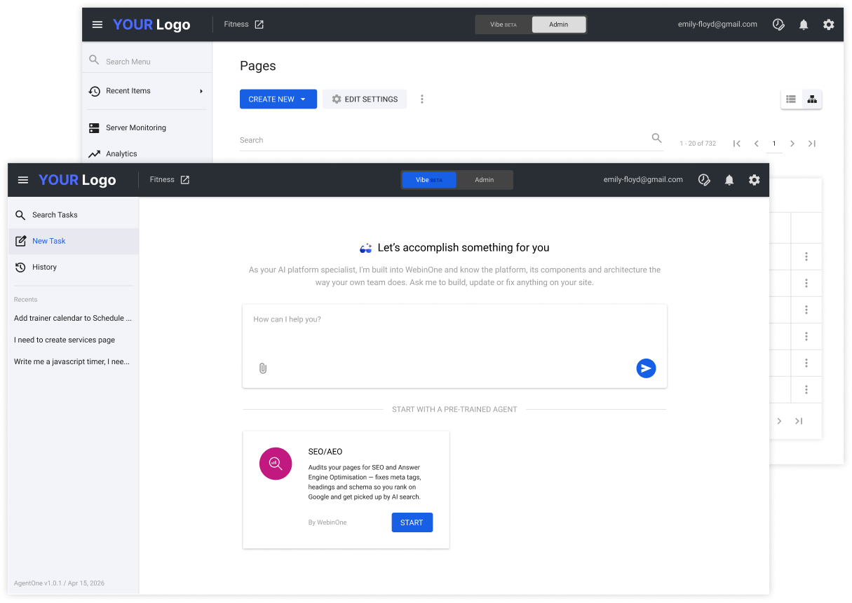 AgentOne Dashboard